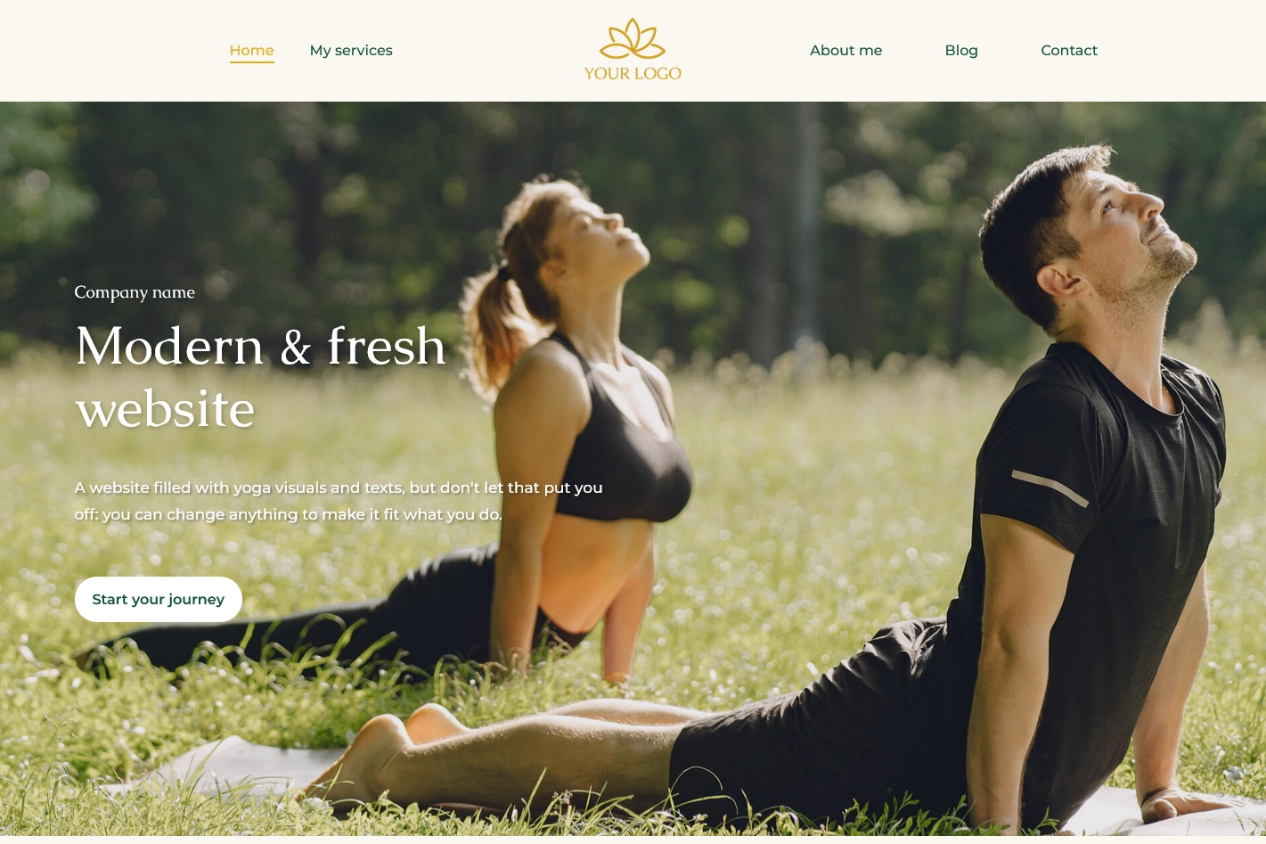 Fresh & modern - DIY Wordpress website